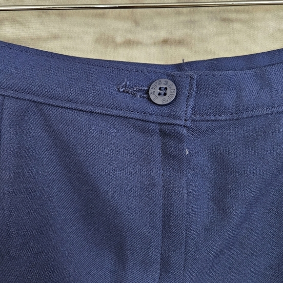 Vintage 1980s Navy Blue Skirt Levi Strauss & Co Levis A-line Preppy Office 80s - Picture 17 of 17